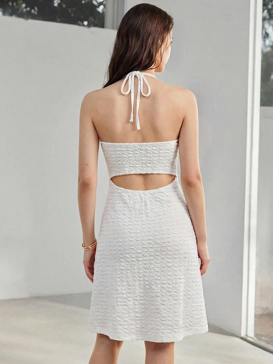 Textured Cut-Out Bodycon Summer Dress